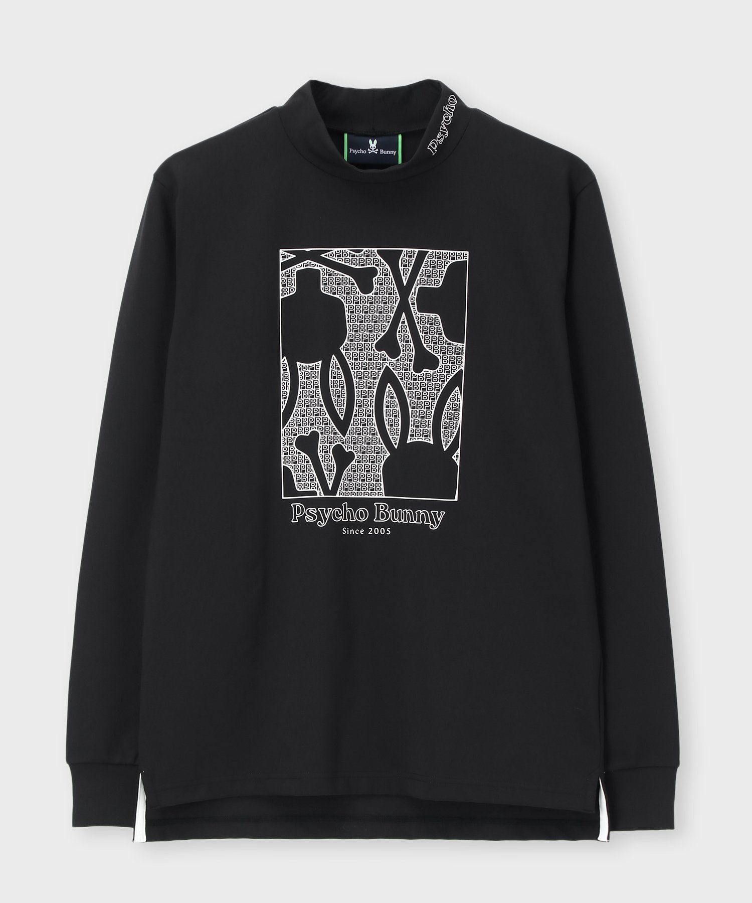GOLF]オリジナル総柄アートワーク モックネックTシャツ｜Psycho Bunny