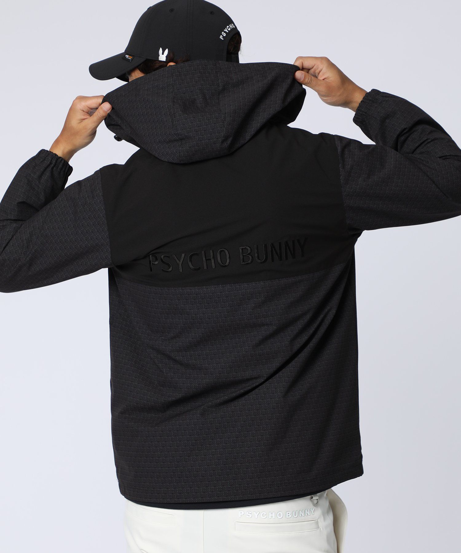 GOLF]オリジナル総柄切替 ダブルジップフードブルゾン｜Psycho