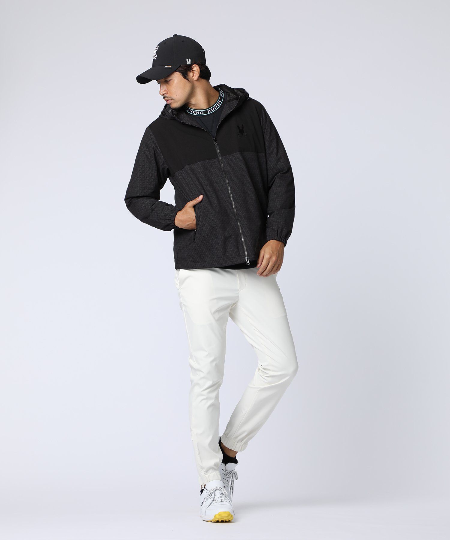 サイコバニー PSYCHO BUNNY リバーシブル プルオーバージャケット Psycho Bunny（サイコバニー）の「マルチカラーロゴ プル