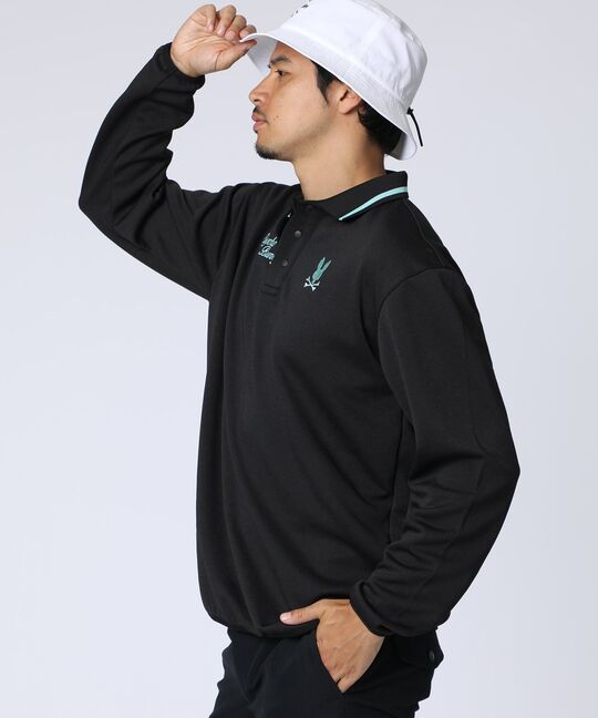 [GOLF]モダングラフィック ロングスリーブポロシャツ