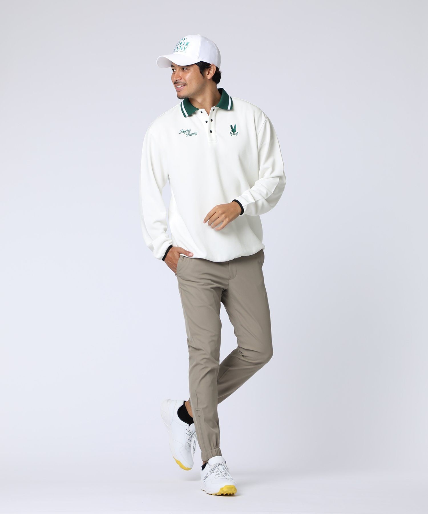 GOLF]モダングラフィック ロングスリーブポロシャツ｜Psycho Bunny