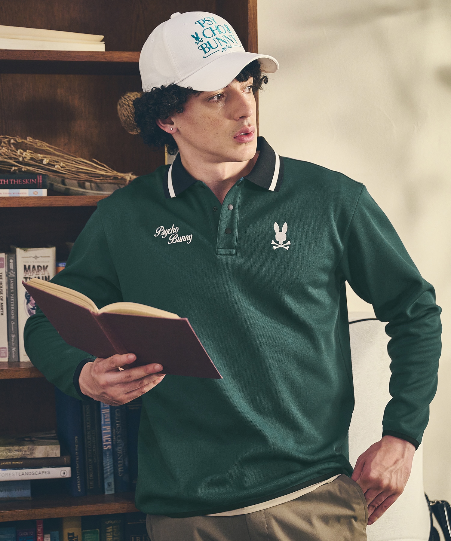 GOLF]モダングラフィック ロングスリーブポロシャツ｜Psycho Bunny