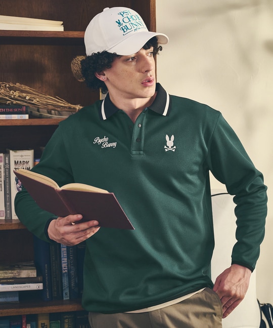 [GOLF]モダングラフィック ロングスリーブポロシャツ