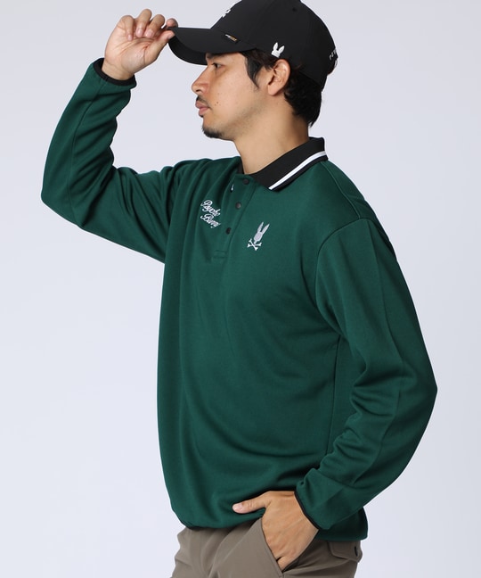 [GOLF]モダングラフィック ロングスリーブポロシャツ