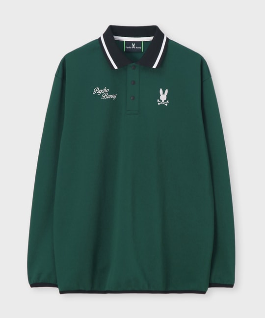 [GOLF]モダングラフィック ロングスリーブポロシャツ