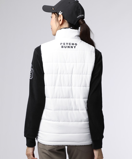 [GOLF][WOMEN]総柄フォントロゴリバーシブルベスト