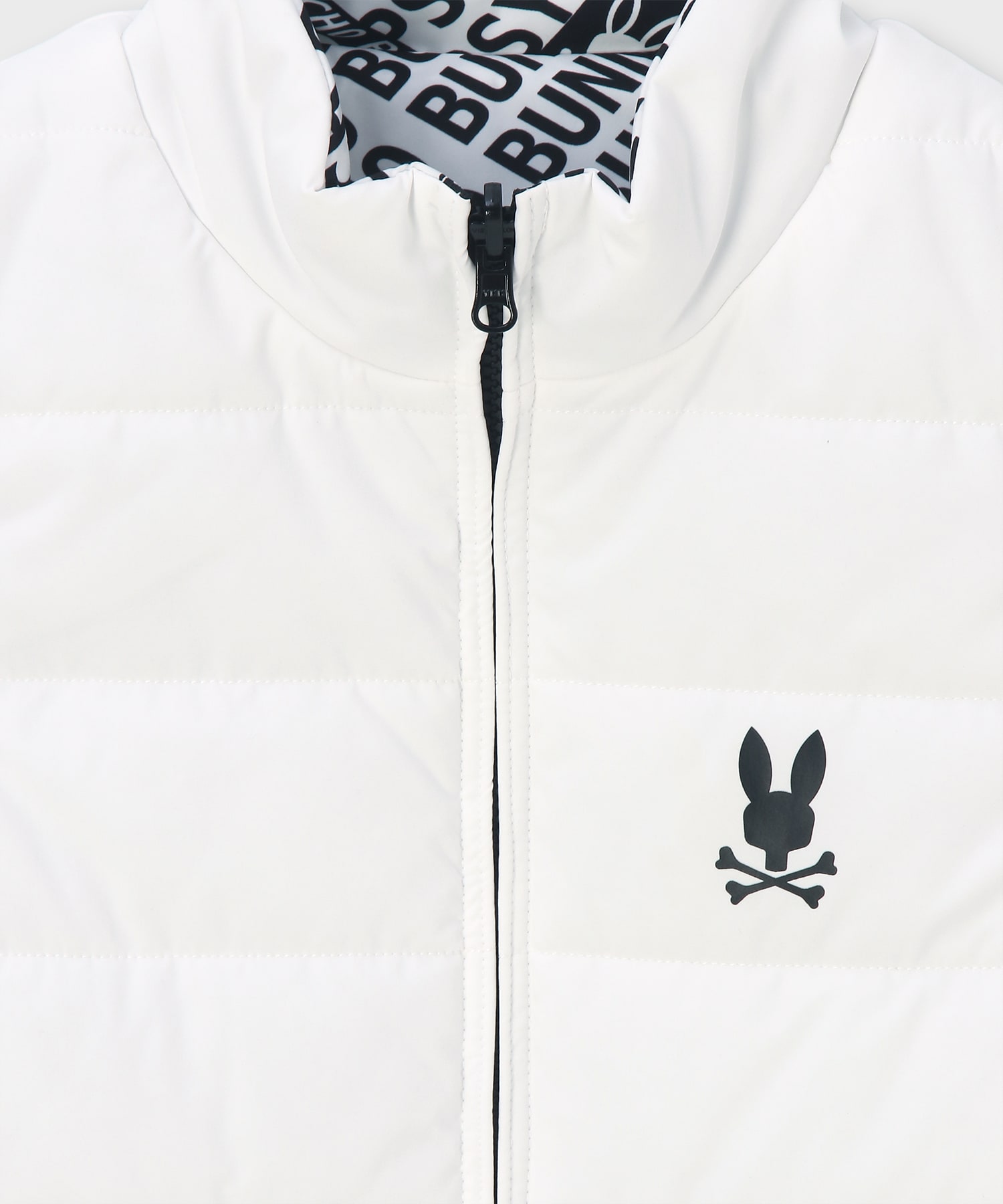 GOLF][WOMEN]総柄フォントロゴリバーシブルベスト｜Psycho Bunny