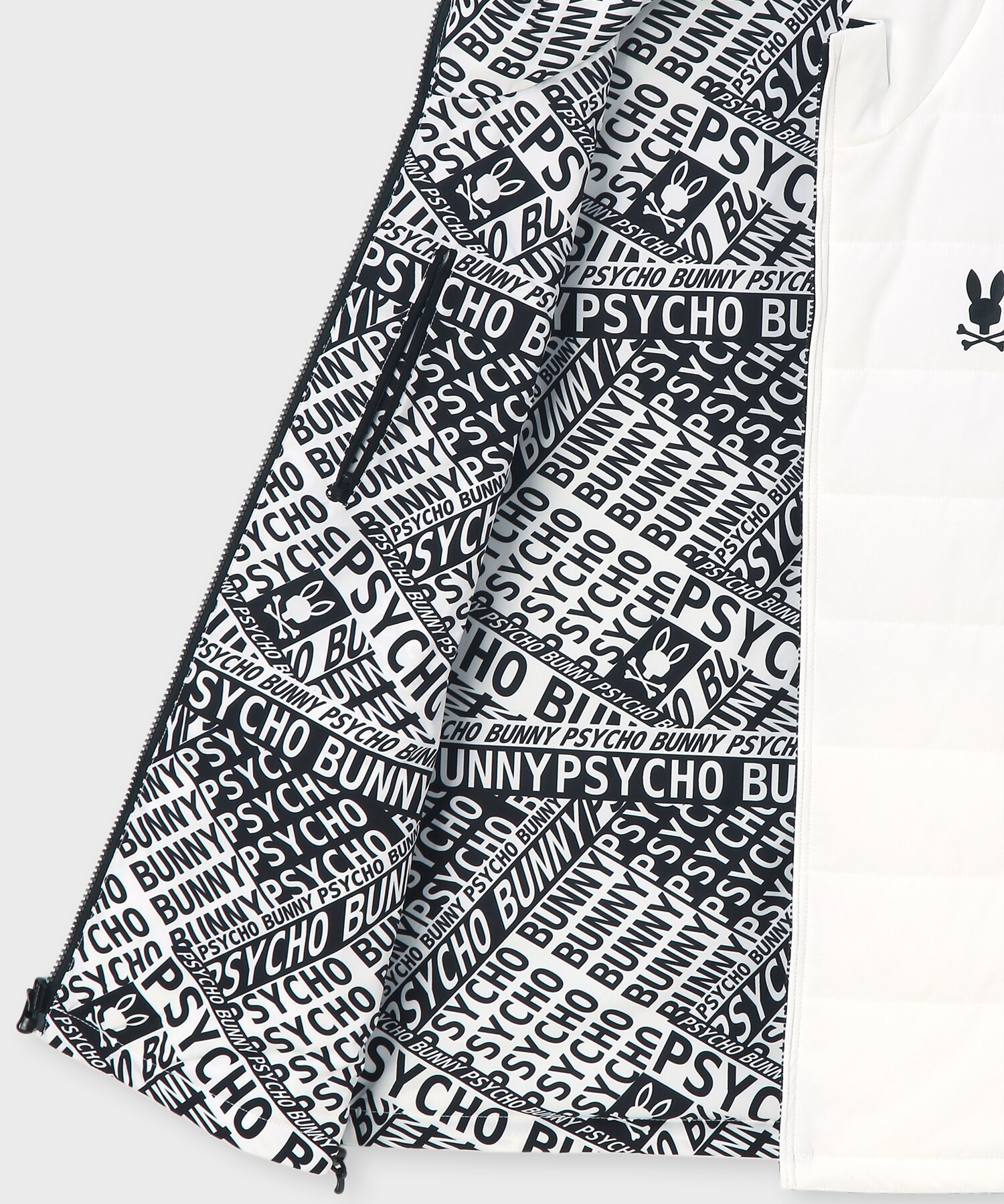 GOLF][WOMEN]総柄フォントロゴリバーシブルベスト｜Psycho Bunny