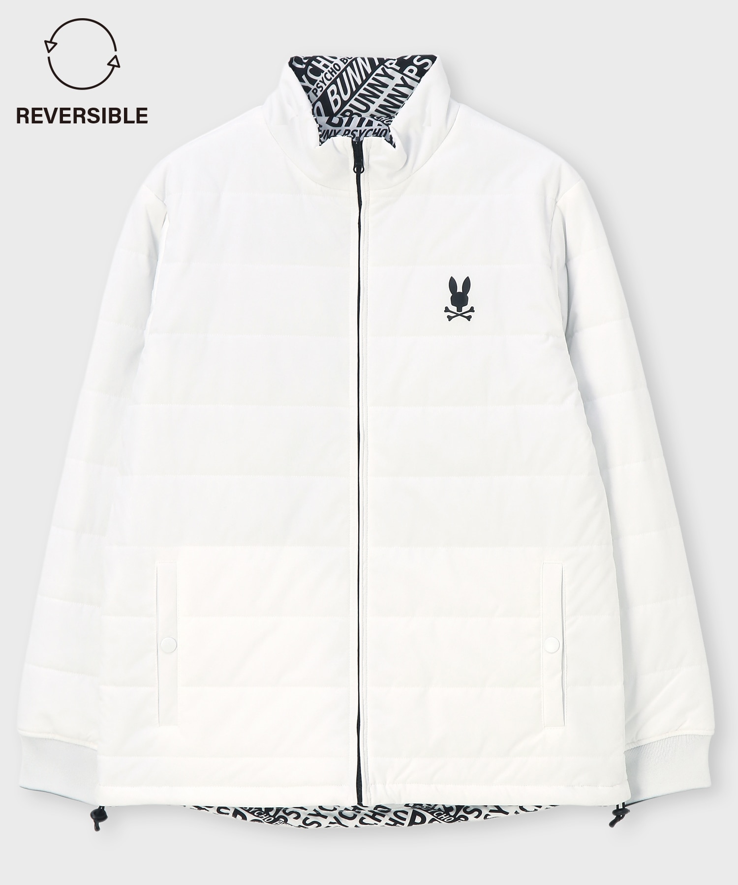GOLF]総柄フォントロゴ リバーシブルブルゾン｜Psycho Bunny｜サイコ