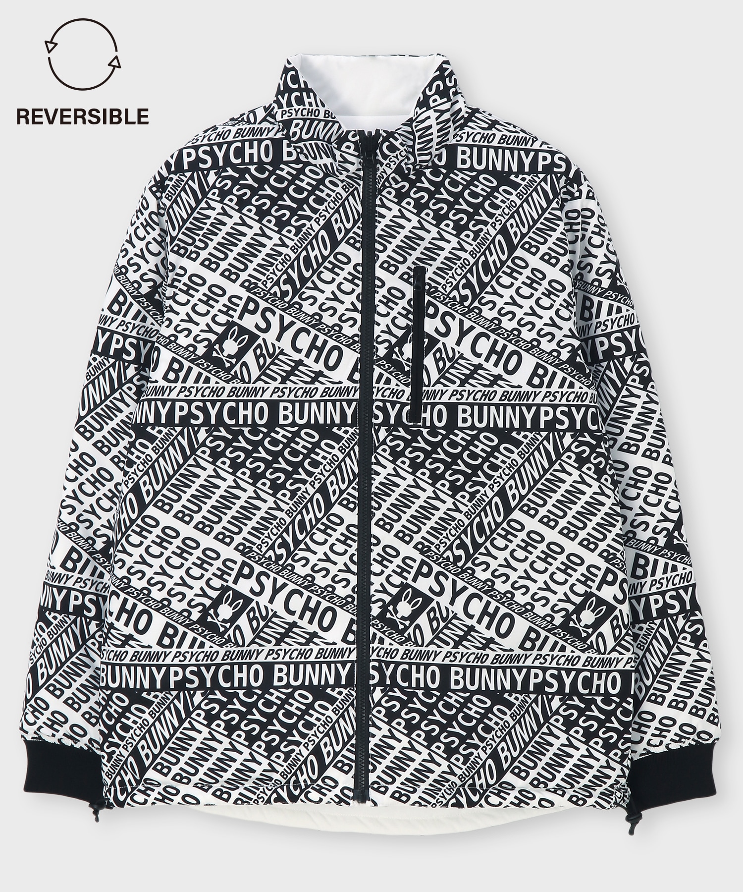 GOLF]総柄フォントロゴ リバーシブルブルゾン｜Psycho Bunny｜サイコ