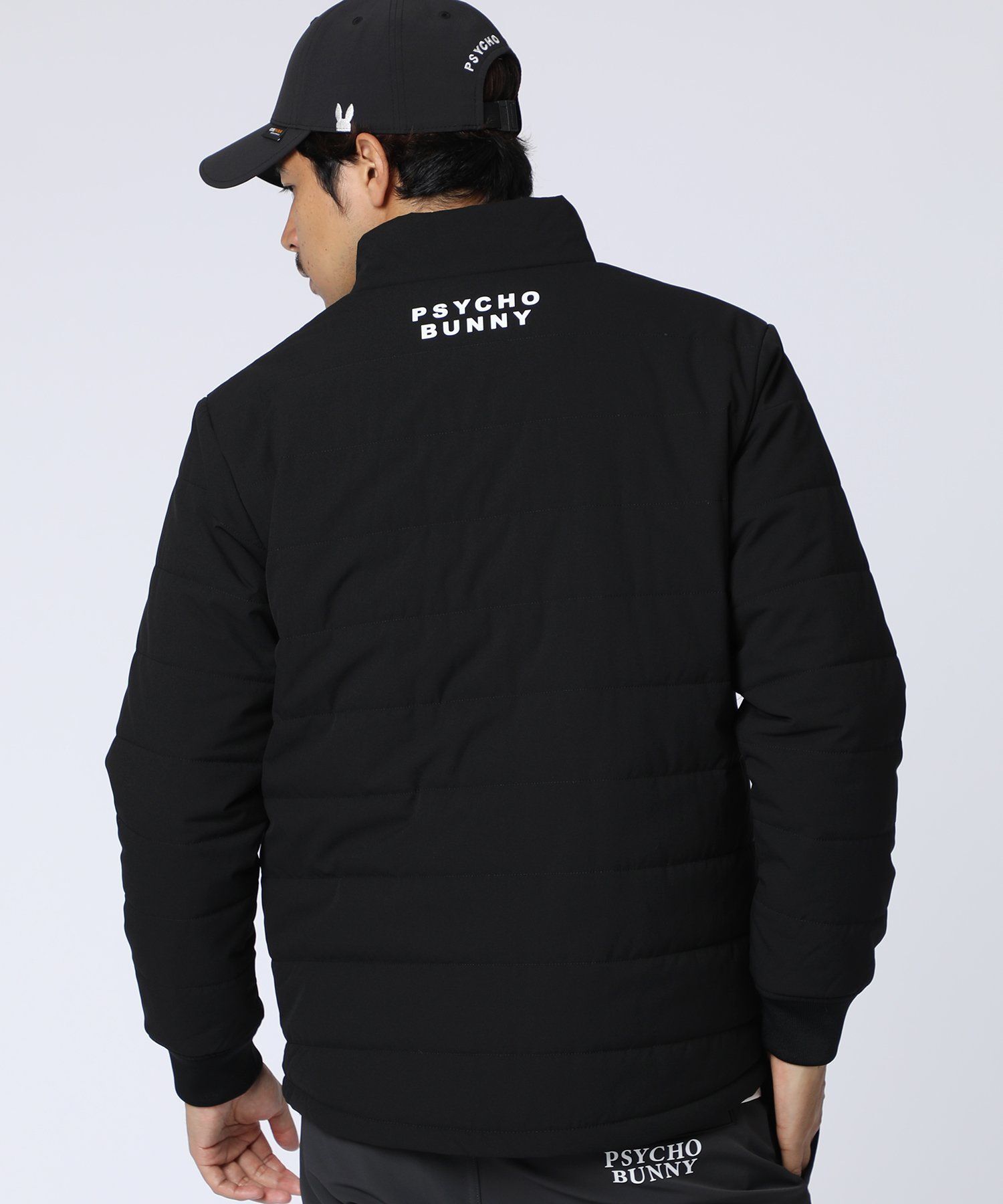 サイコバニー　総柄フォントロゴ リバーシブルブルゾン　XXL GOLF]総柄フォントロゴ リバーシブルブルゾン｜Psycho Bunny｜サイコ