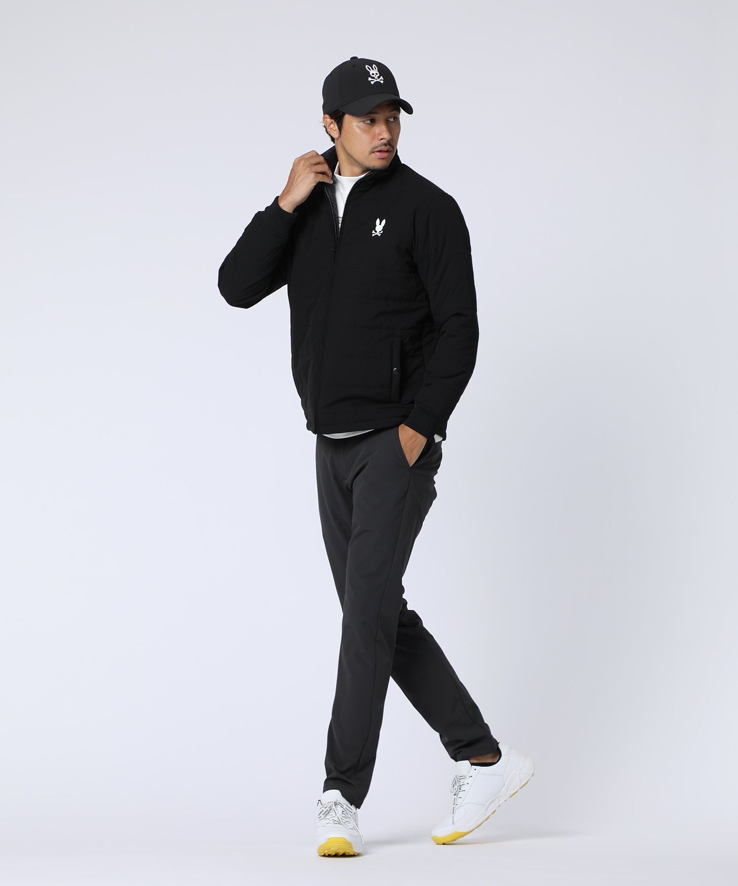 GOLF]総柄フォントロゴ リバーシブルブルゾン｜Psycho Bunny｜サイコ