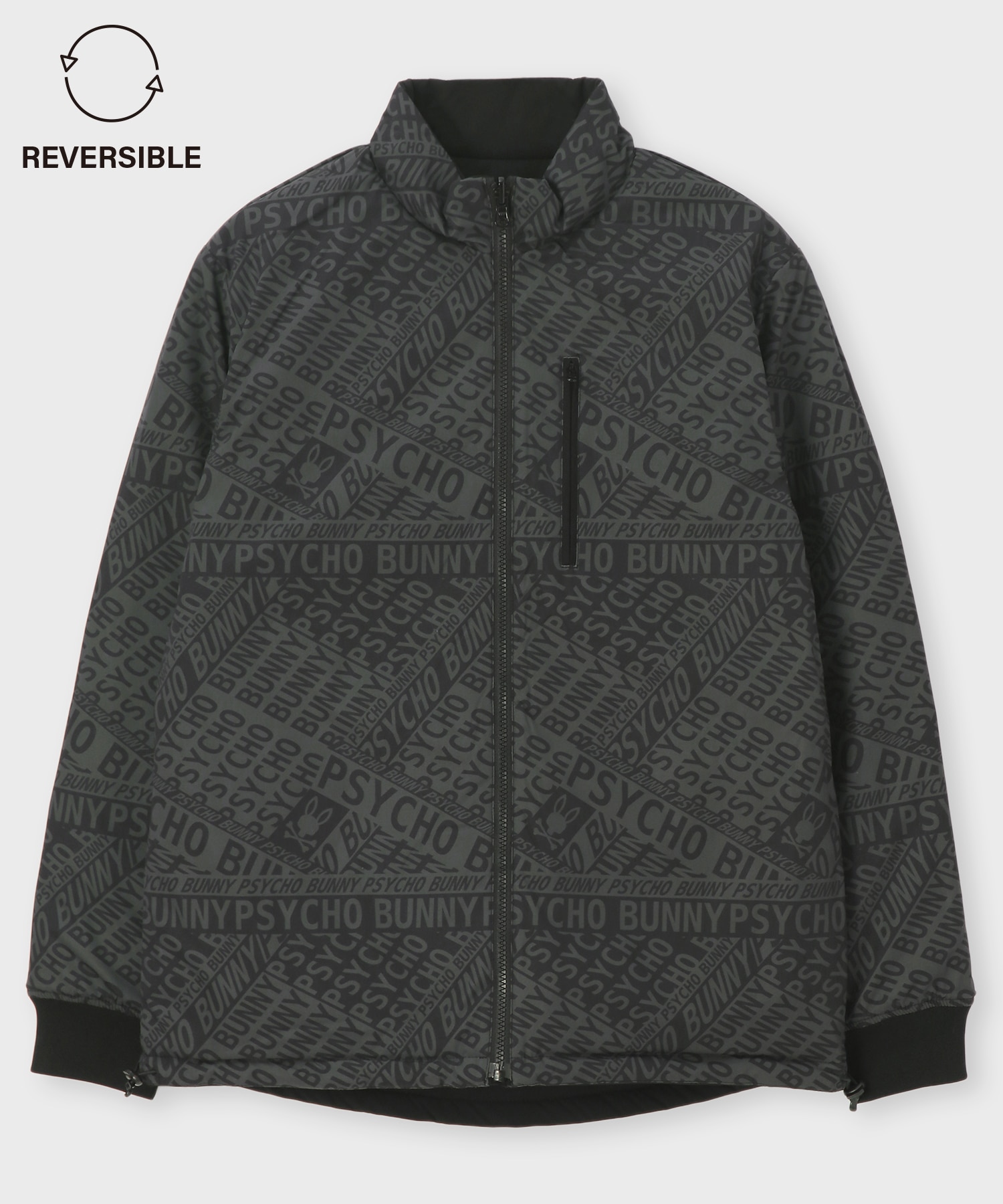 GOLF]総柄フォントロゴ リバーシブルブルゾン｜Psycho Bunny｜サイコ