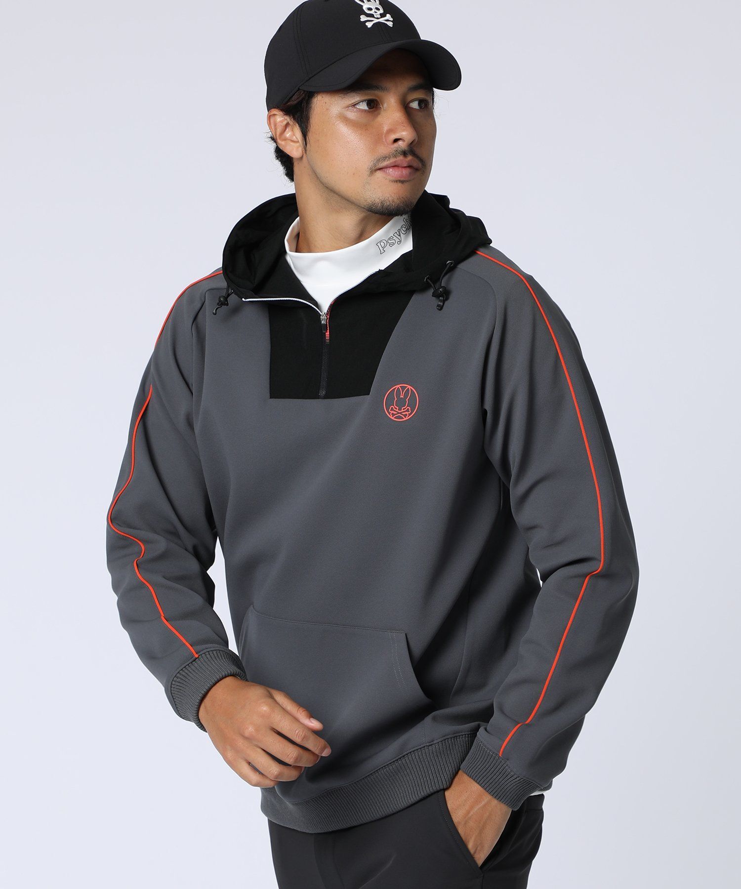 GOLF]バニーマークハーフジップパーカ｜Psycho Bunny｜サイコ