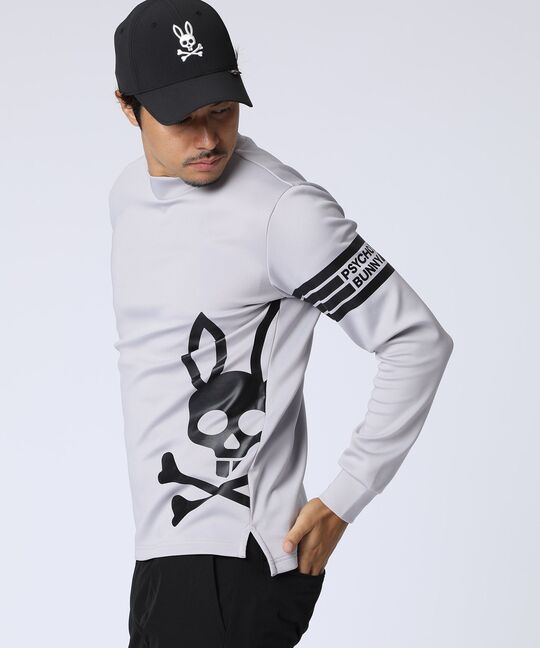 [WEB限定]マークラインサイドロゴモックネックＴシャツ