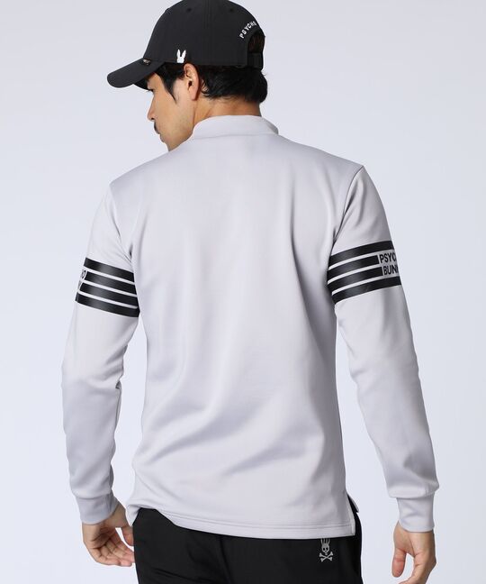 [WEB限定]マークラインサイドロゴモックネックＴシャツ