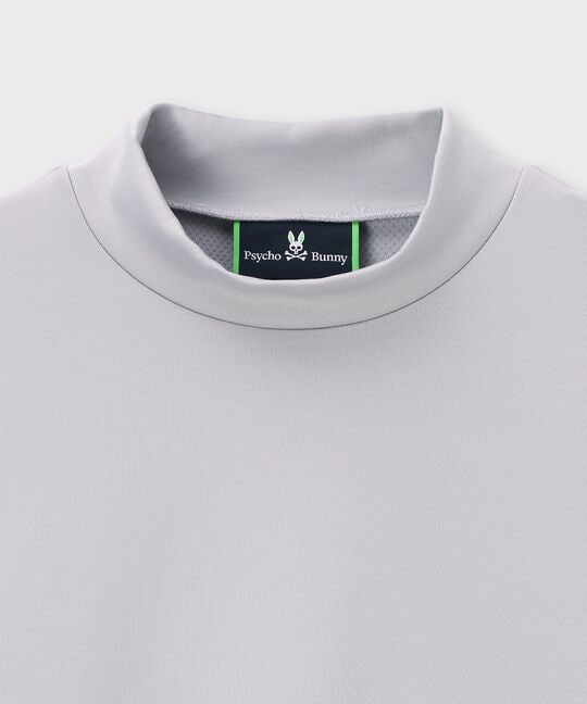 [WEB限定]マークラインサイドロゴモックネックＴシャツ