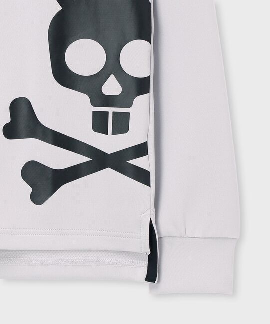 [WEB限定]マークラインサイドロゴモックネックＴシャツ