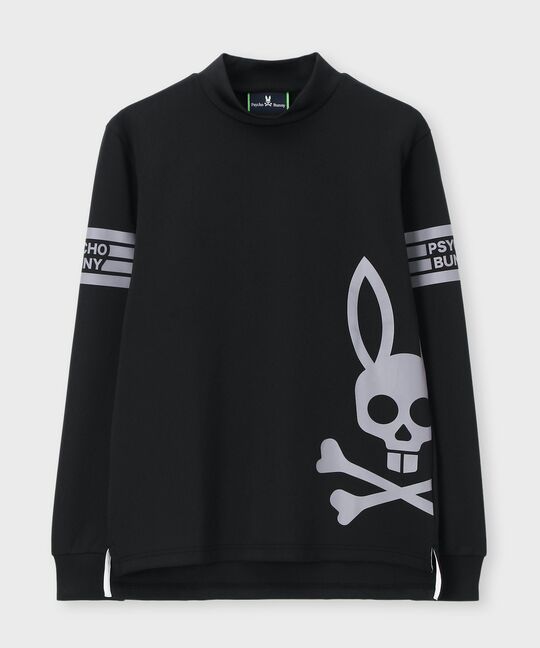 [WEB限定]マークラインサイドロゴモックネックＴシャツ