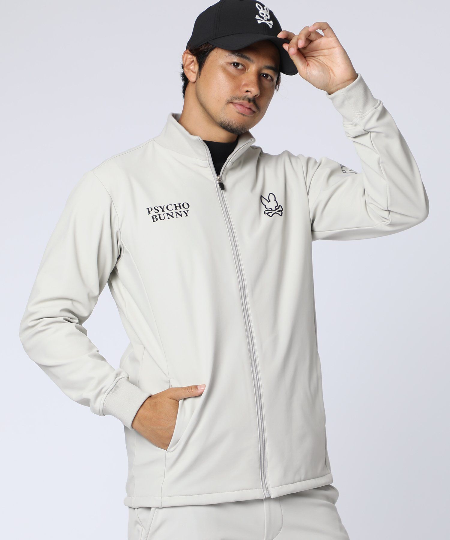 GOLF]アウトラインロゴスタンドカラーブルゾン｜Psycho Bunny｜サイコ