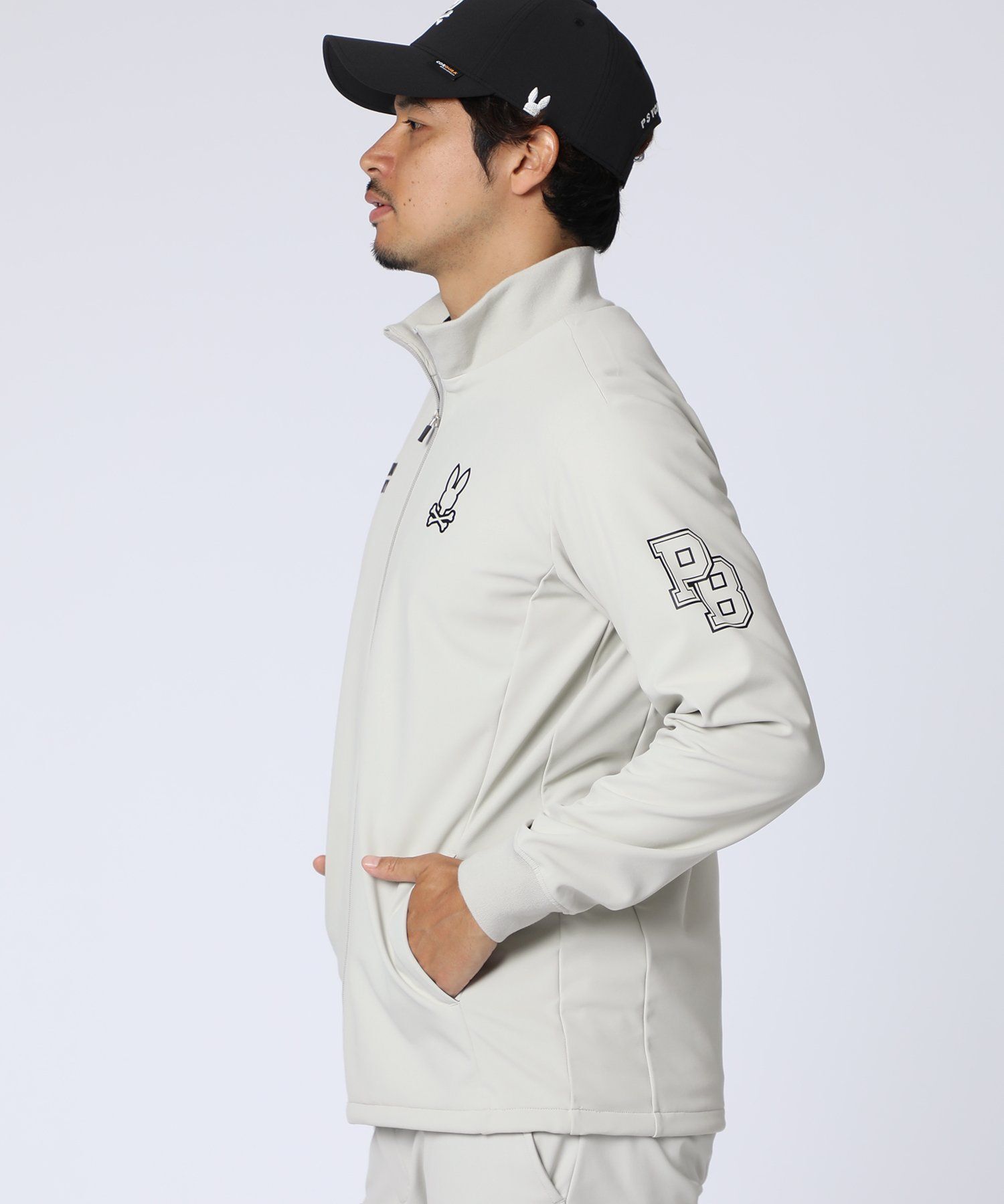 GOLF]アウトラインロゴスタンドカラーブルゾン｜Psycho Bunny｜サイコ