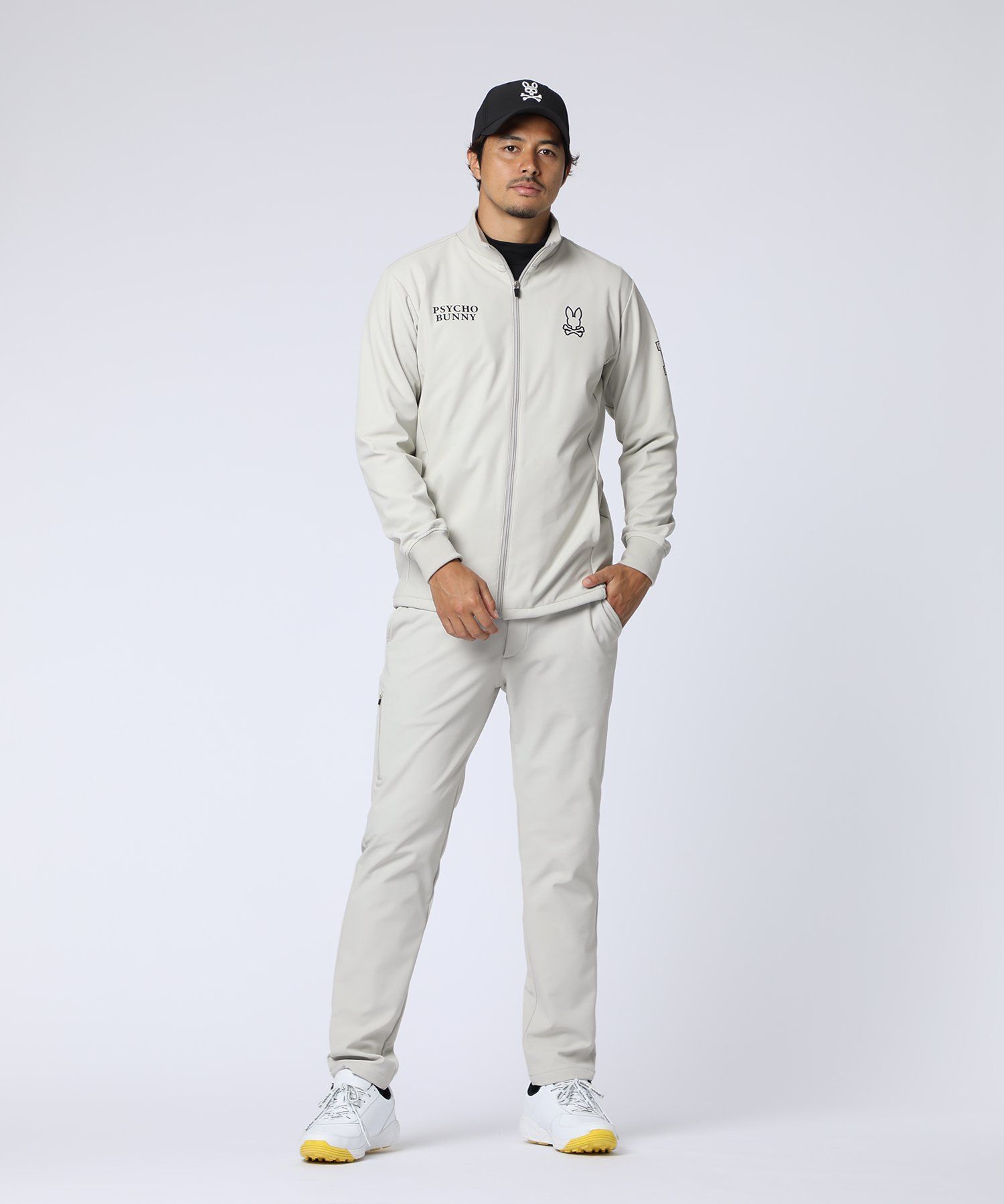 GOLF]アウトラインロゴスタンドカラーブルゾン｜Psycho Bunny｜サイコ