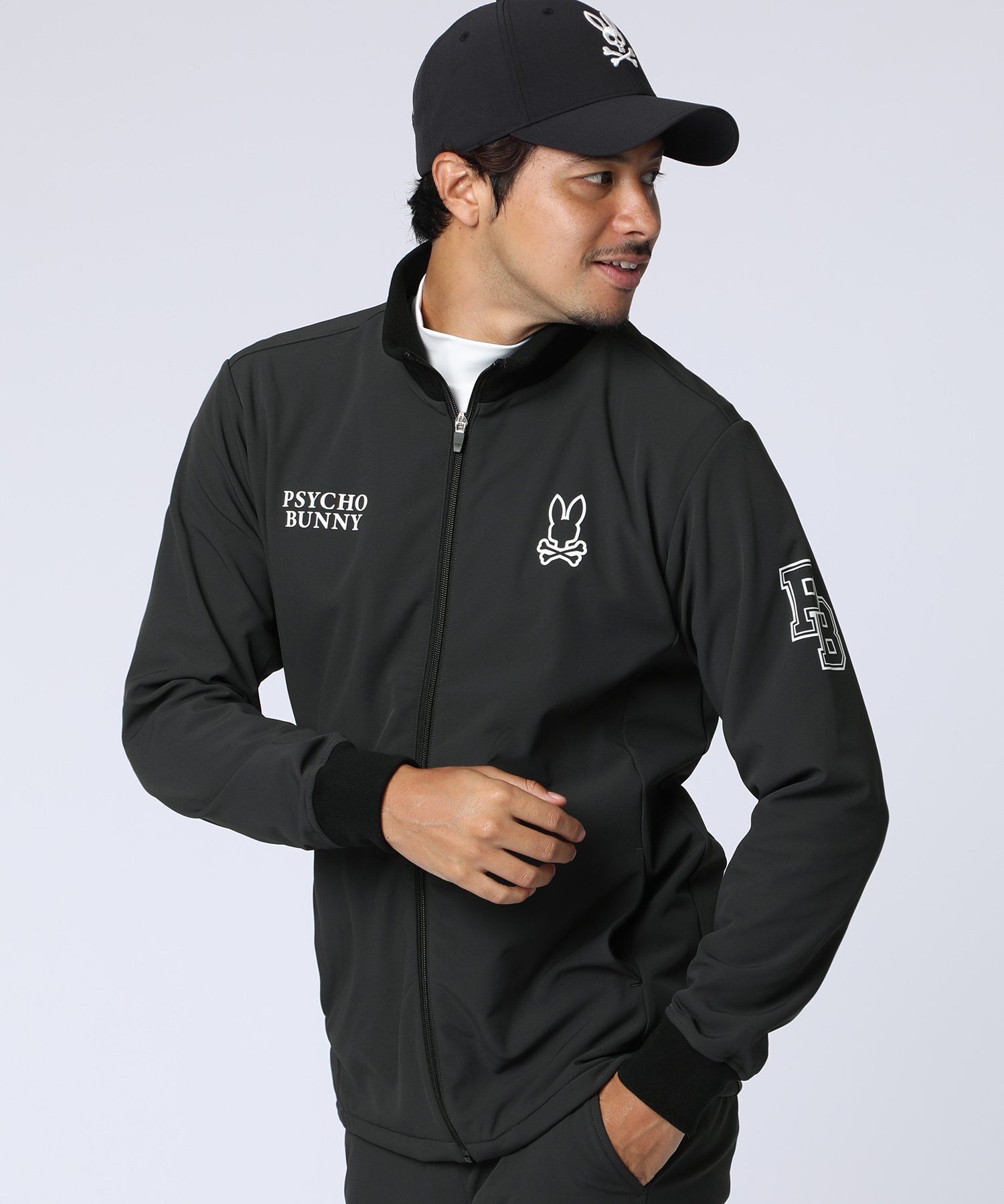 GOLF]アウトラインロゴスタンドカラーブルゾン｜Psycho Bunny｜サイコ