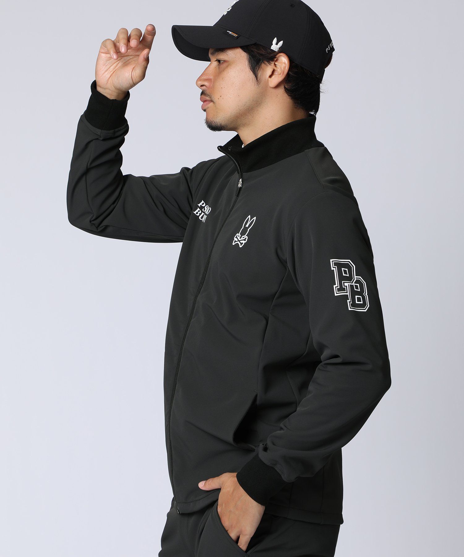 GOLF]アウトラインロゴスタンドカラーブルゾン｜Psycho Bunny｜サイコ