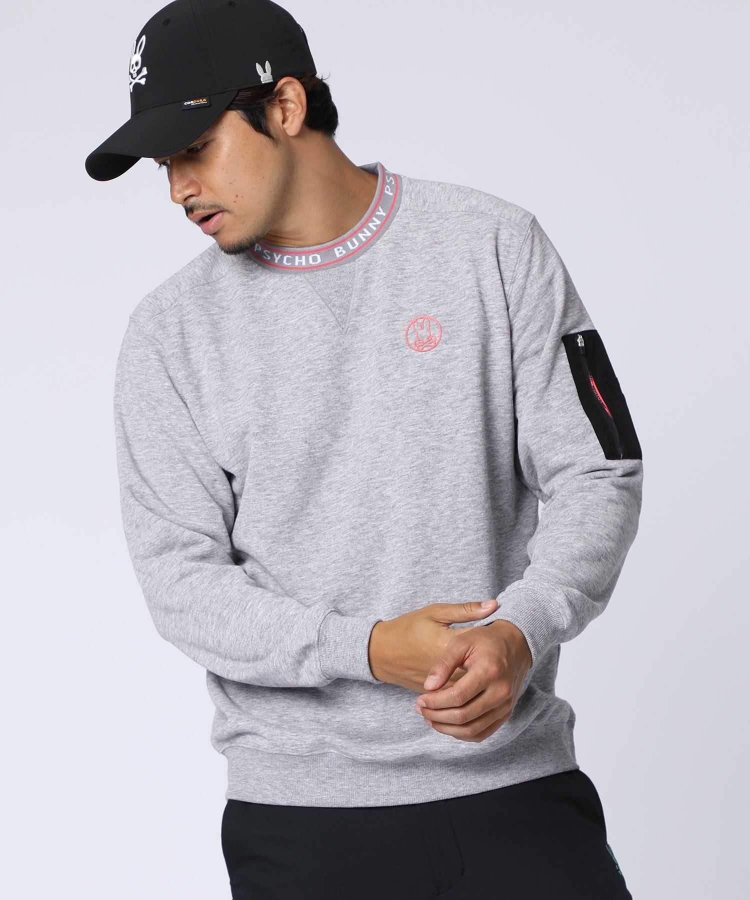 未使用レベル Psycho Bunny プルオーバー L ゴルフ Psycho Bunny パーカー 「GOLF」ビッグロゴ プルオーバーパーカ メンズ