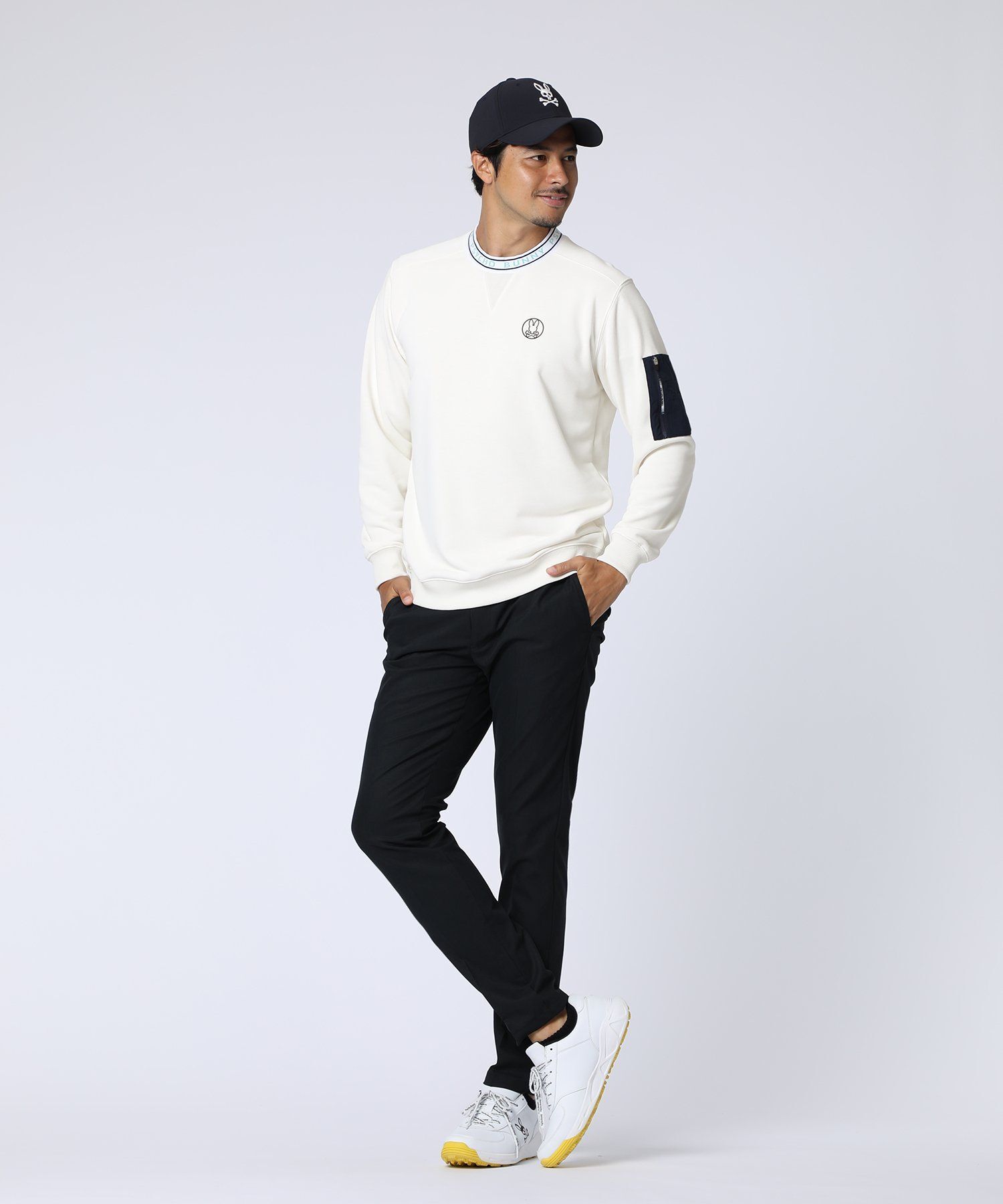 GOLF]バニーマーククルーネックスウェットプルオーバー｜Psycho Bunny