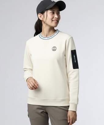 [GOLF][WOMEN]バニーマーク　クルーネックスウェットプルオーバー