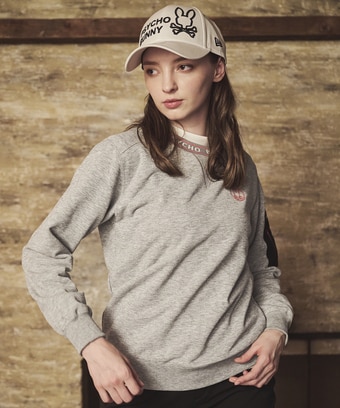 [GOLF][WOMEN]バニーマーク　クルーネックスウェットプルオーバー