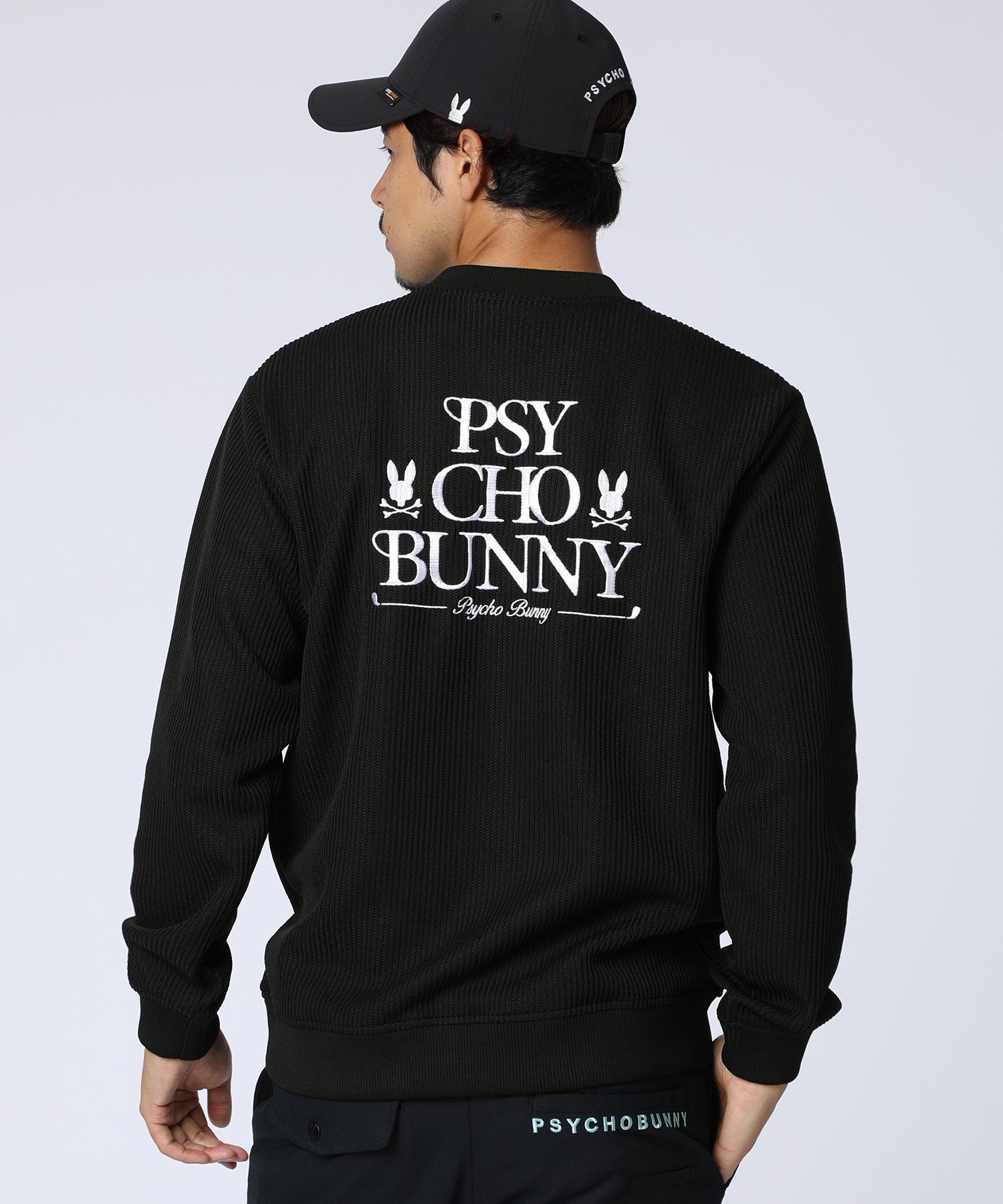 GOLF]モダングラフィック ヘンリーネックニットジャージ｜Psycho Bunny