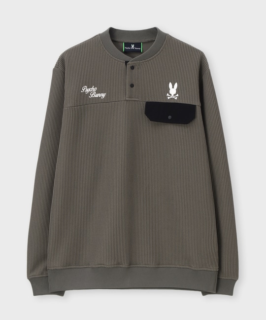 [GOLF]モダングラフィック ヘンリーネックニットジャージ