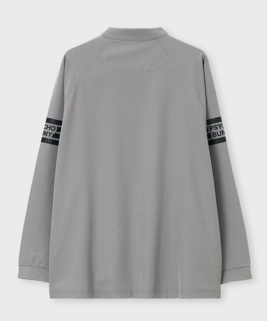 [WEB限定]マークラインサイドロゴジップモックネックＴシャツ
