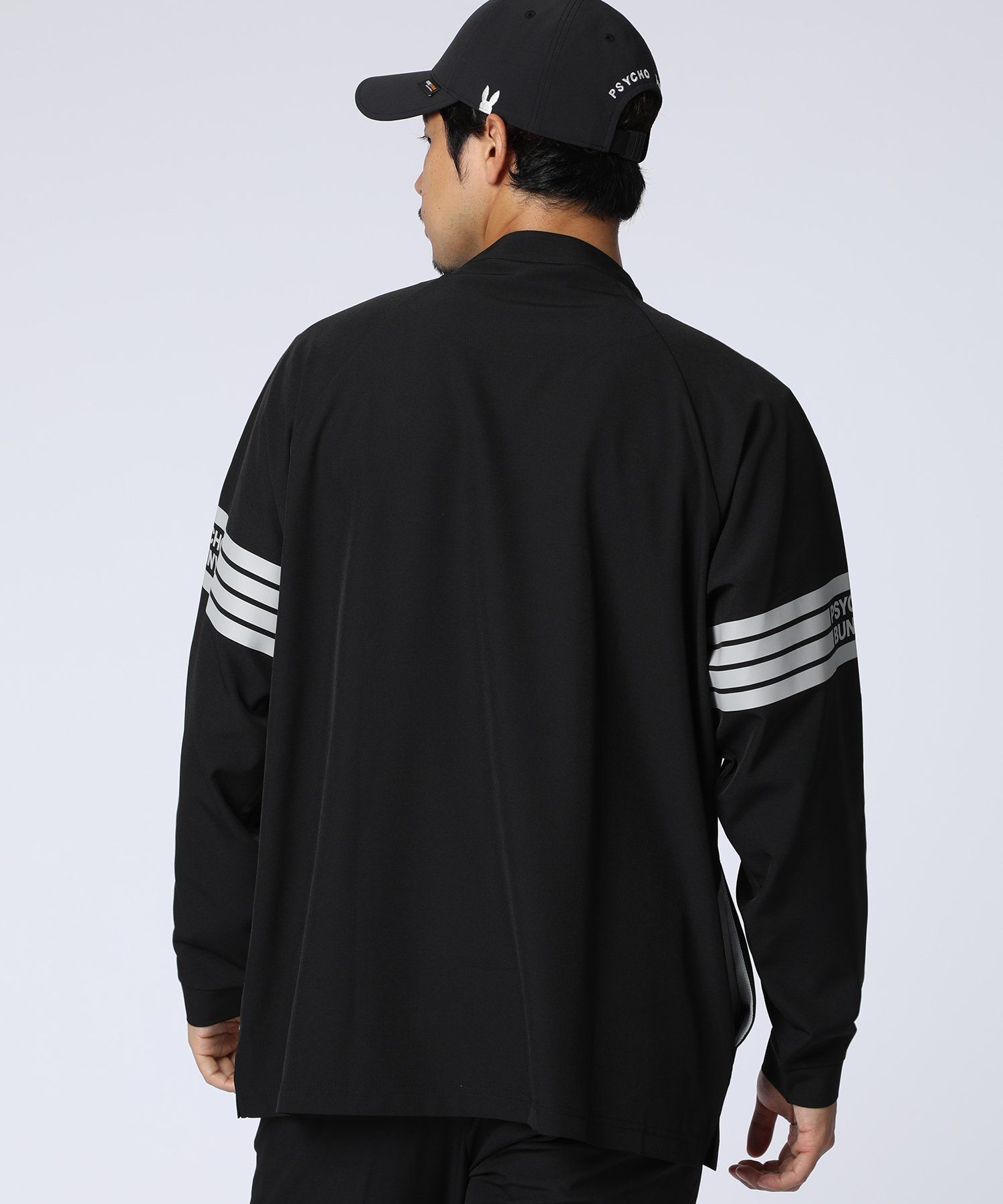 WEB限定]マークラインサイドロゴジップモックネックTシャツ｜Psycho