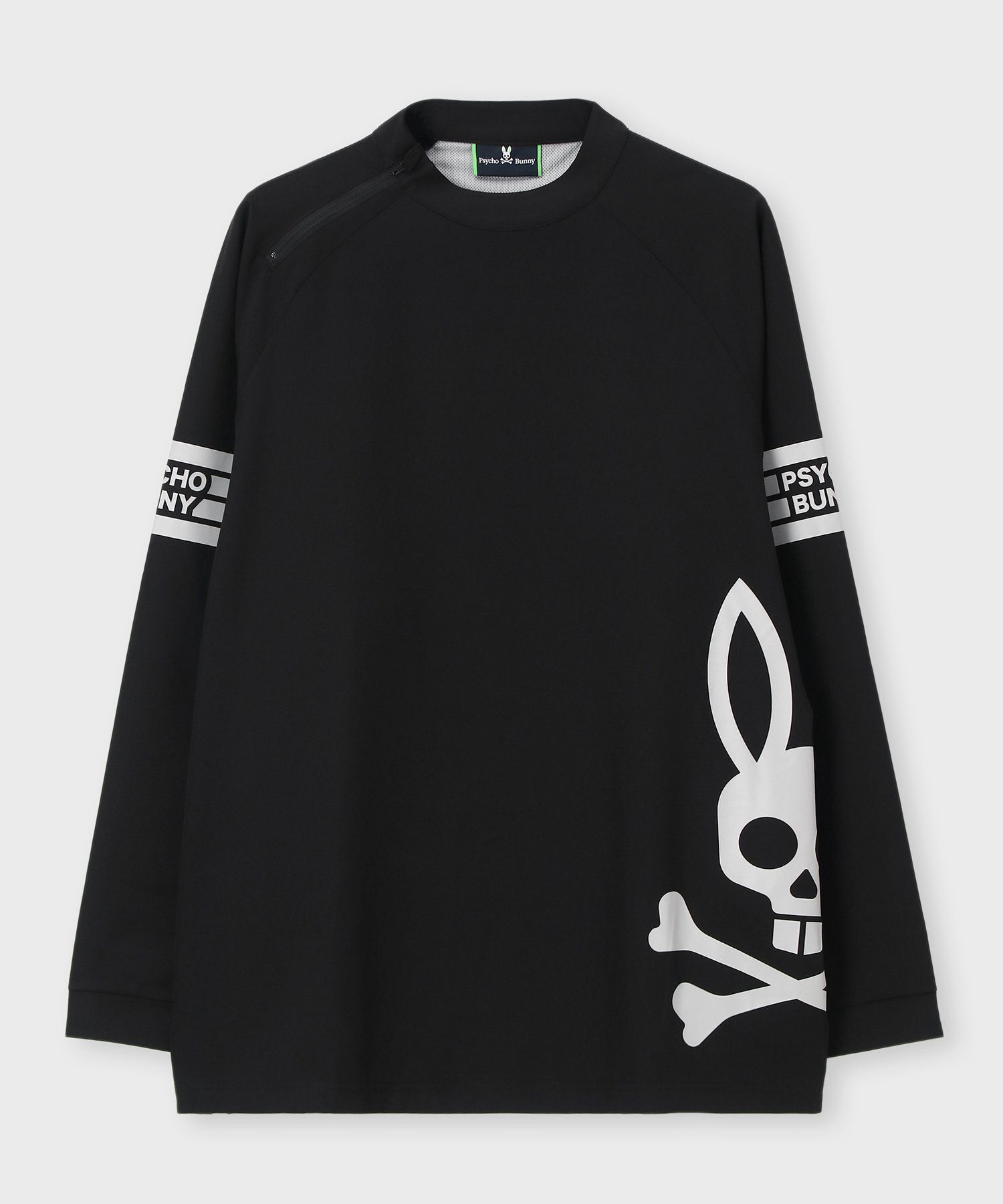 WEB限定]マークラインサイドロゴジップモックネックTシャツ｜Psycho