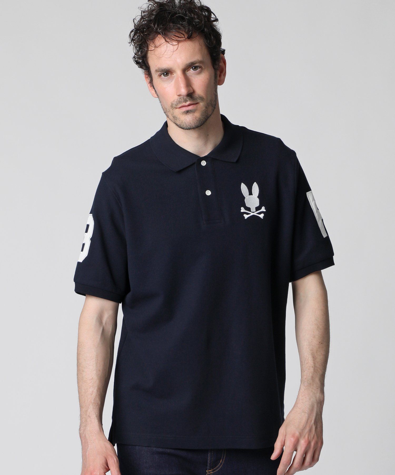 Psycho Bunny Sサイズ ポロシャツ 黒 ナンバリング ポロシャツ｜Psycho Bunny｜サイコバニー 公式