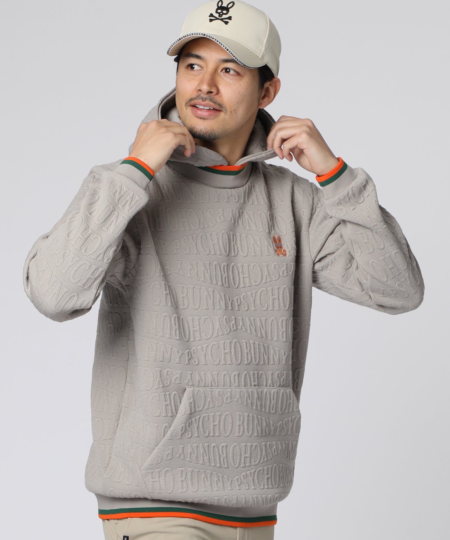 GOLF]フォントジャガード パーカ｜Psycho Bunny｜サイコバニー