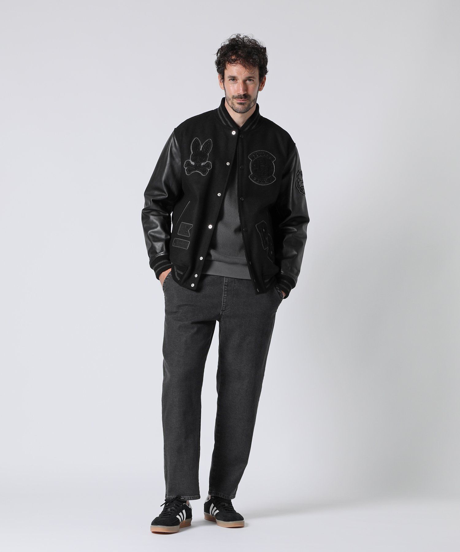 希少 Psycho Bunny サイコバニー ダウンベスト ブラック 迷彩 M ジャケット、ベスト（メンズ） ｜Psycho Bunny｜サイコバニー