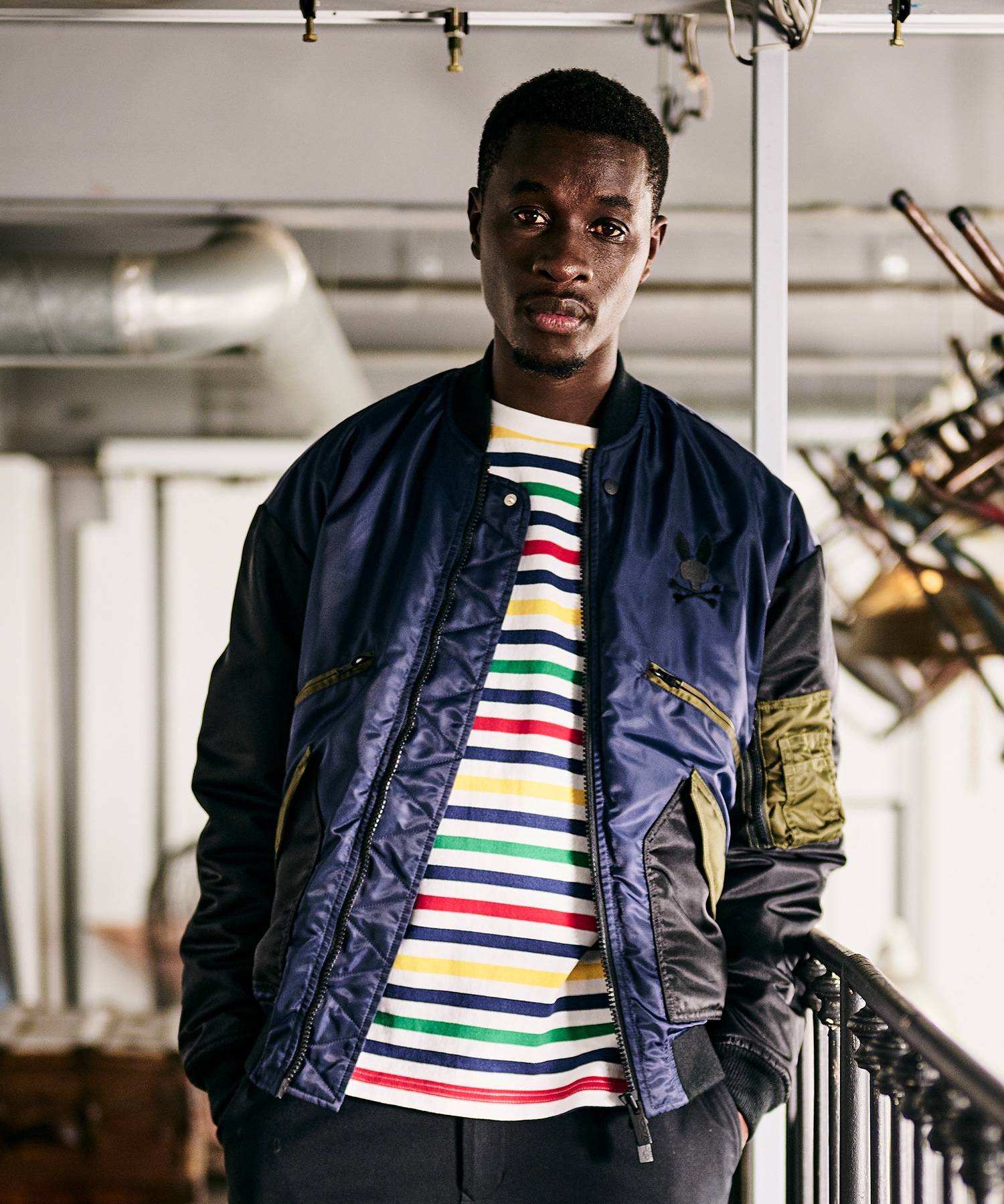 バイカラーデザイン MA-1｜Psycho Bunny｜サイコバニー 公式