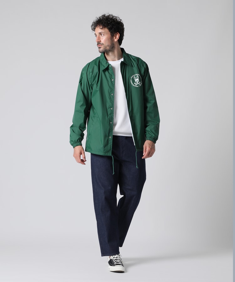 WEB限定]シルエットロゴ コーチジャケット｜Psycho Bunny