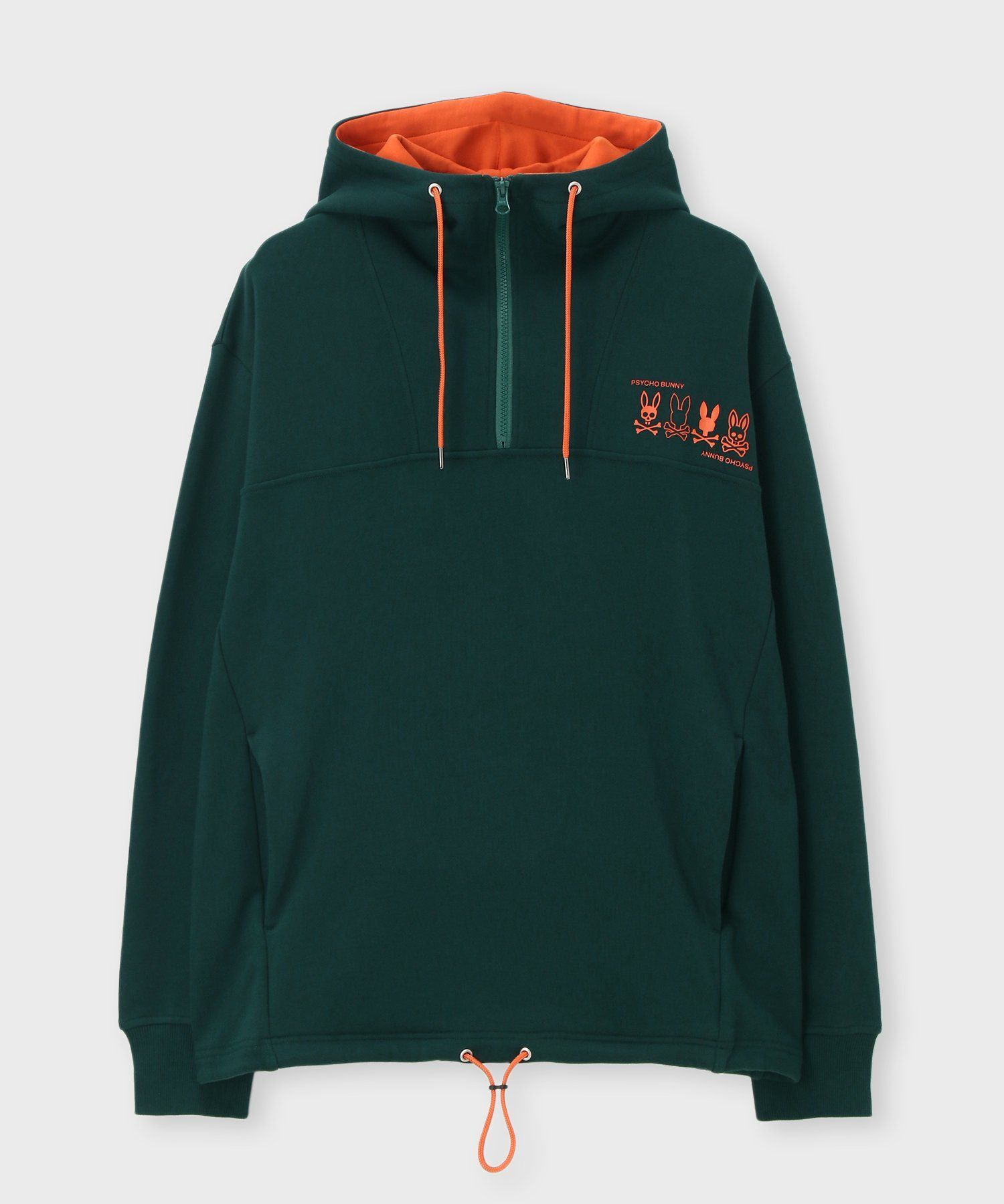 4BUNNY ハーフジップパーカ｜Psycho Bunny｜サイコバニー 公式