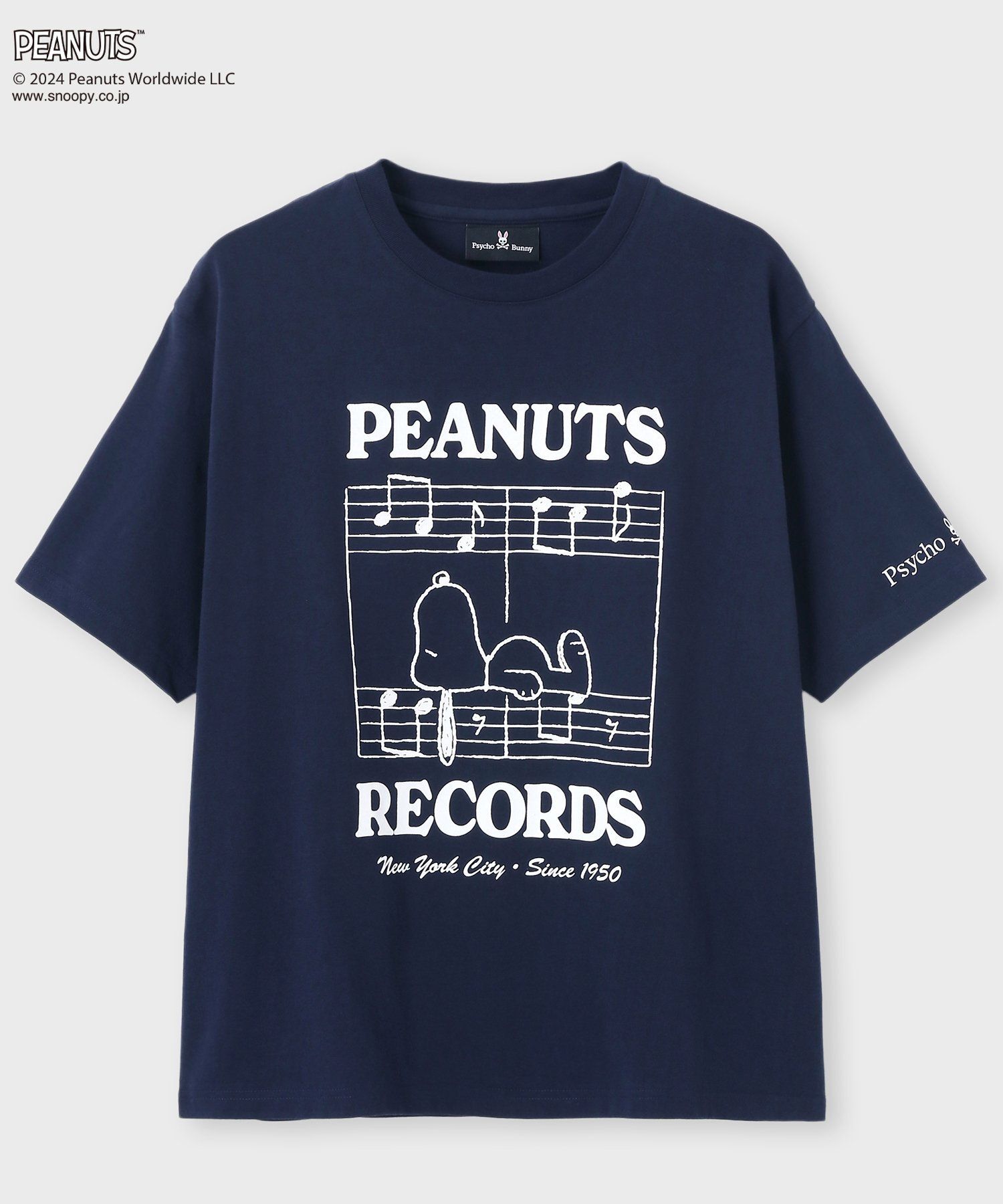 サイコバニー PSYCHO BUNNY PEANUTS スヌーピー半袖Tシャツ サイコバニー PSYCHO BUNNY PEANUTS スヌーピー半袖Tシャツ
