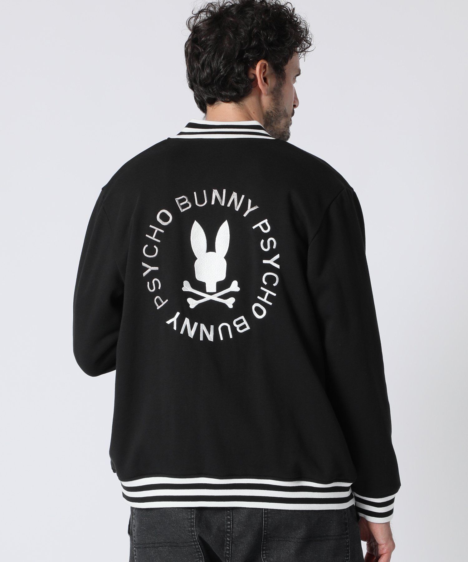 サークルロゴ スウェット バーシティジャケット｜Psycho Bunny