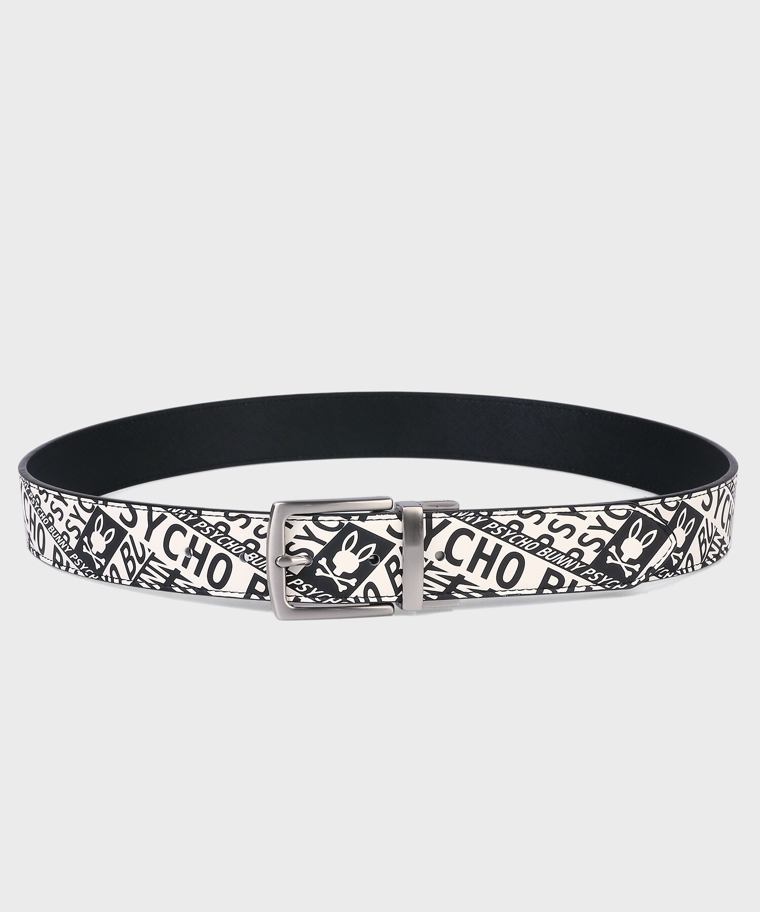 GOLF]総柄フォントロゴ リバーシブルベルト｜Psycho Bunny｜サイコ