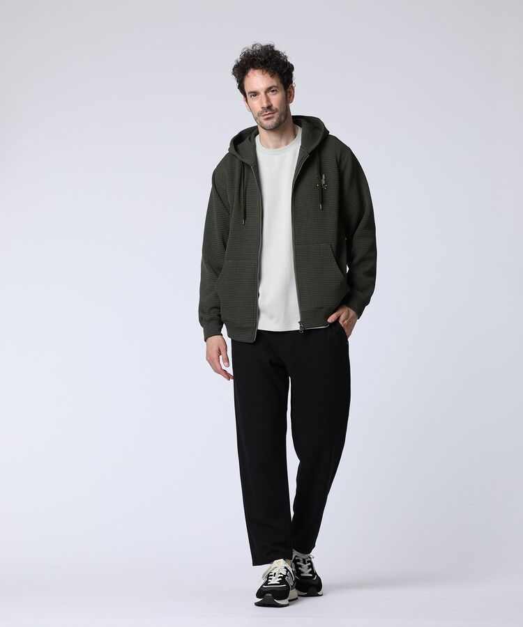 ワンポイントバニー ワッフルダブルジップパーカ｜Psycho Bunny