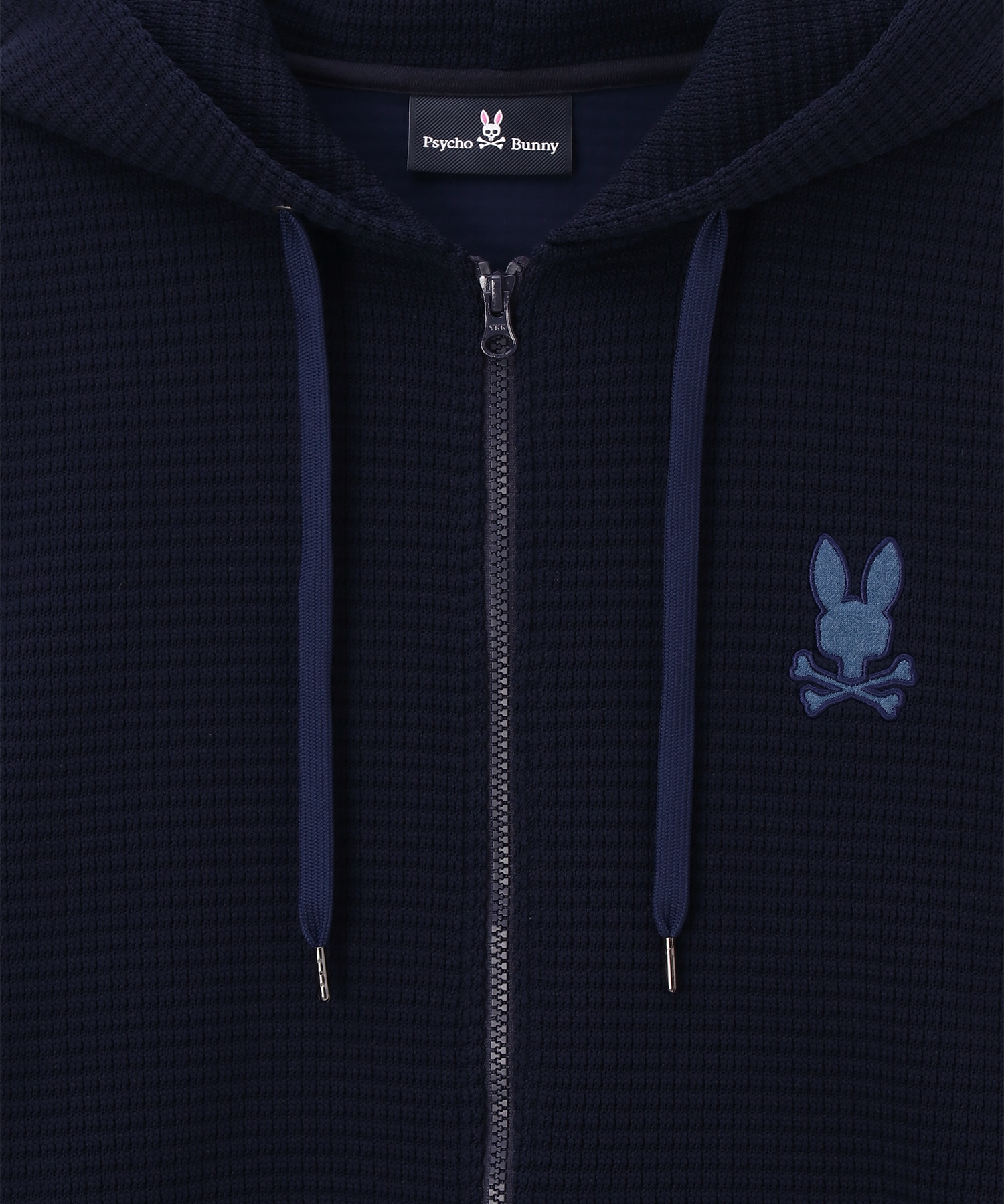 バーバリーブルーレーベル　ジップアップパーカー　ホースロゴ　毛　ダブルジップ BURBERRY BLUE LABEL バーバリーブルーレーベル ホースロゴ刺繍