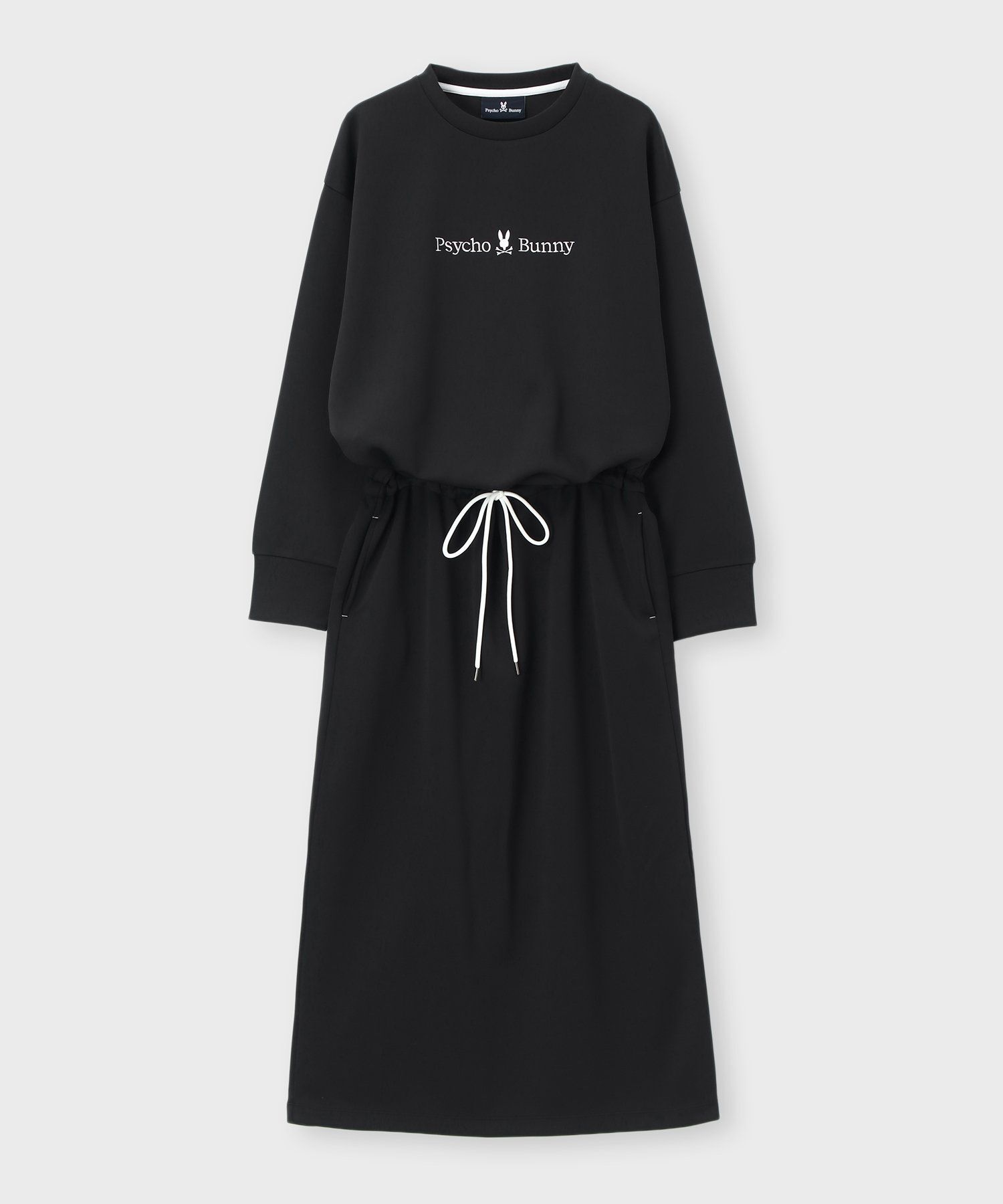 サイコバニー　ワンピース WOMEN]クルーネックロングワンピース｜Psycho Bunny｜サイコ