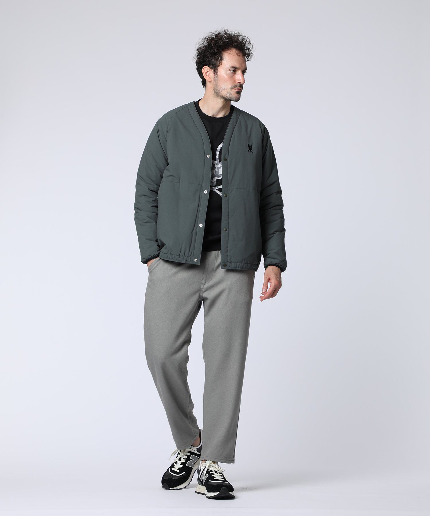 パッファーカーディガンジャケット｜Psycho Bunny｜サイコバニー 公式